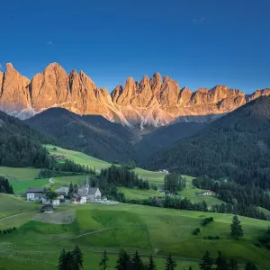 Santa Maddalena Village Print with Dolomites Mountains Santa Maddalena Village Print with Dolomites Mountains