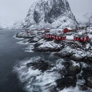Hamnoy Fishing Village Winter Print Hamnoy Fishing Village Winter Print