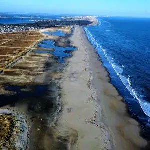 Far Rockaway Beachfront Aerial Print Far Rockaway Beachfront Aerial Print
