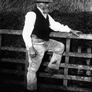 Farm Worker Print circa 1900 Farm Worker Print circa 1900