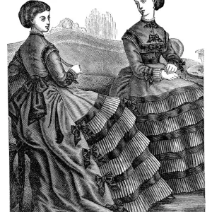 Fashion clothes and hairstyle models from the 1800s Fashion clothes and hairstyle models from the 1800s