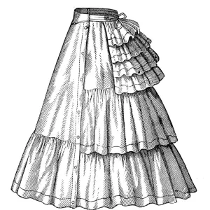 Fashion clothes and hairstyle models from the 1800s Fashion clothes and hairstyle models from the 1800s