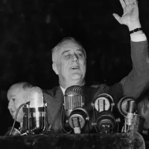 FDR Re-Elected 1940 Print FDR Re-Elected 1940 Print