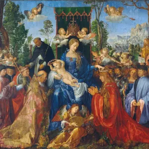 The Feast of the Rose Garlands, 1506. Artist: Dürer, Albrecht (1471-1528) The Feast of the Rose Garlands, 1506. Artist: Dürer, Albrecht (1471-1528)