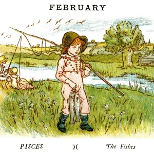 February - Kate Greenaway, 1884 February - Kate Greenaway, 1884