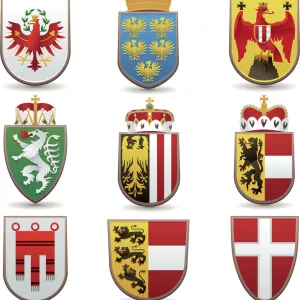 Federal States of Austria Coats of Arms