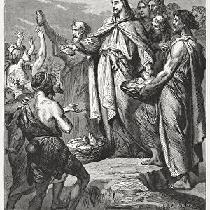 Feeding of the Four Thousand (Matthew 15, 32-39), published 1886