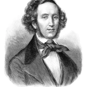 Felix Mendelssohn Bartholdy composer portrait 1897 Felix Mendelssohn Bartholdy composer portrait 1897