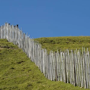 Fence at the Mt. Kitzbueheler Horn, Tyrol, Austria, Europe