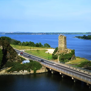 Ferrycarrig and the River Slaney, 15th century tower, County Wexford, Ireland