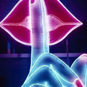 Vibrant Neon Finger Print Vibrant Neon Finger Print