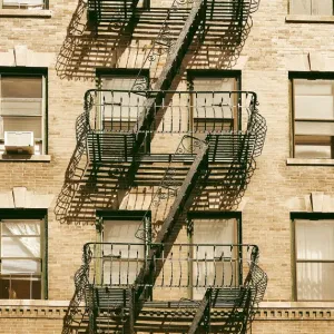 Plataformas de escape de fuego, Chelsea, Nueva York, EE. UU. Plataformas de escape de fuego, Chelsea, Nueva York, EE. UU.