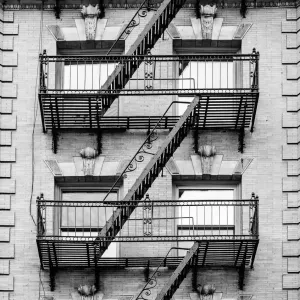 Escaleras de emergencia, Ciudad de Nueva York. Escaleras de emergencia, Ciudad de Nueva York.