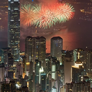Fireworks in Hong Kong