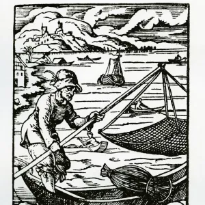 The Fisherman, Book of Estates, 1568, by Jost Amman, also Jobst Amman