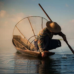 fisherman at inle lake