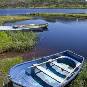 Fishing Boats on Clear Lake Print Fishing Boats on Clear Lake Print