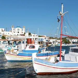 Fishing boats on the island of Lipsi, Greece