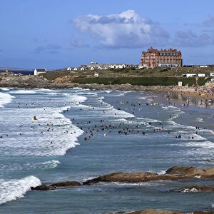 Fistral Surfing beach, Newquay town