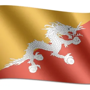 Flag of Bhutan Flag of Bhutan