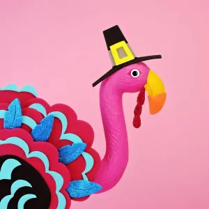 Pink Plastic Flamingo Turkey Print Pink Plastic Flamingo Turkey Print