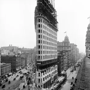The Flatiron Building Under Construction