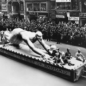 Float Depicting Genie from The Thief of Bagdad Float Depicting Genie from The Thief of Bagdad