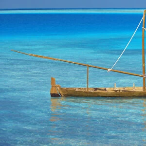 Floating in variation of blue, maldives