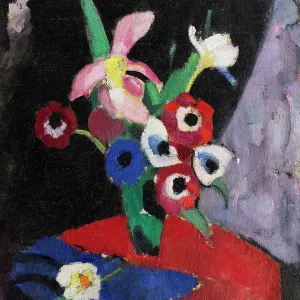 Flower Still Life On A Black Background Ii Flower Still Life On A Black Background Ii