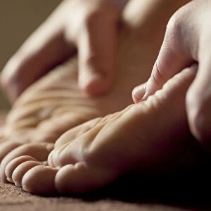 Foot massage for relaxation