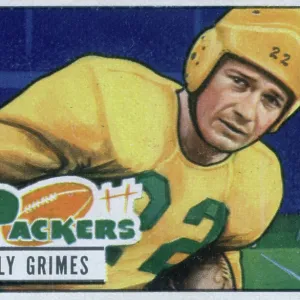 Football Card Of Billy Grimes