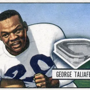 Football Card Of George Taliaferro