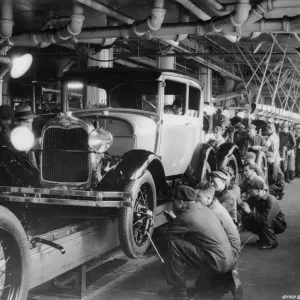 1927 Ford Production Line Print