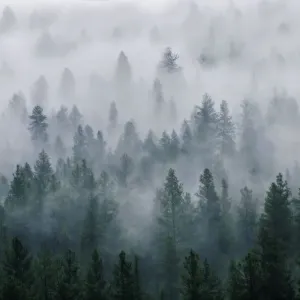 Forest fog Forest fog