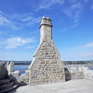 Fortification on the walls of St Michaels Mount in Cornwall Fortification on the walls of St Michaels Mount in Cornwall