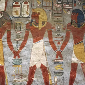Fragment of a painting in tomb of Ramses I