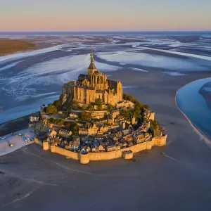 France, Normandy, Manche department, Bay of Mont Saint-Michel