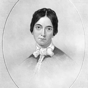 Frances Sargent Osgood Engraving Print 1885 Frances Sargent Osgood Engraving Print 1885
