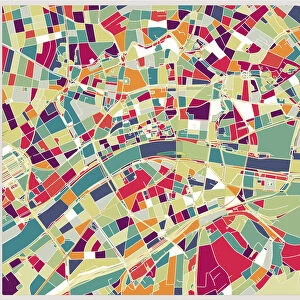 Frankfurt city art map