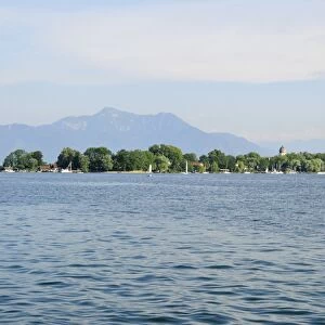 Fraueninsel, Womens Island, Lake Chiemsee, Chiemgau, Bavaria, Germany, Europe