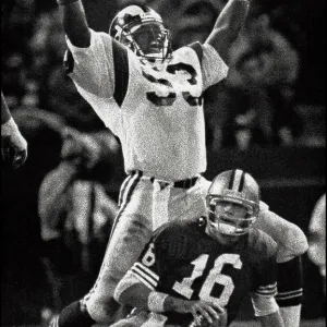 Fred Strickland Celebrates A Sack