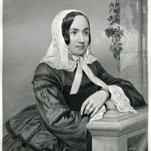 Fredrika Bremer Engraving Print, 1873