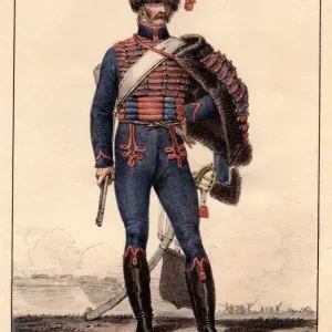 French Dragoon Print circa 1850 French Dragoon Print circa 1850