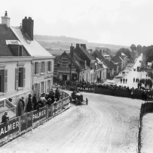 French GP 1913 Print: Georges Boillot in Peugeot at Moreuil French GP 1913 Print: Georges Boillot in Peugeot at Moreuil