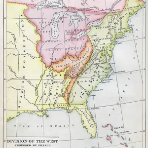 French-Proposed Division Of Western N America French-Proposed Division Of Western N America