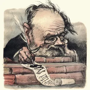 Emile Zola Satirical Cartoon Print Emile Zola Satirical Cartoon Print