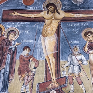 Fresco of Jesus Christ on the cross