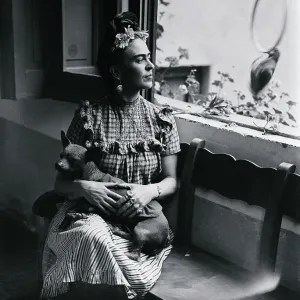 frida kahlo cigarette Frida Kahlo Smoking a Cigarette Print (1910-1954). Art Prints, Posters &  Puzzles from Fine Art Storehouse