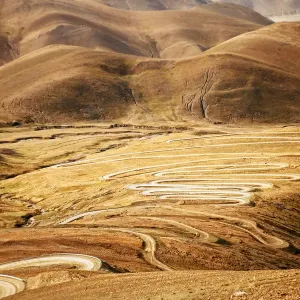 Tibet Friendship Highway Mountain Road Print Tibet Friendship Highway Mountain Road Print