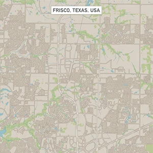 Frisco Texas US City Street Map